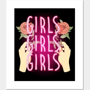 girls Posters and Art